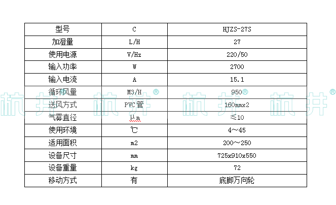 HJZS-27S超聲波加濕機(jī)(圖2)
